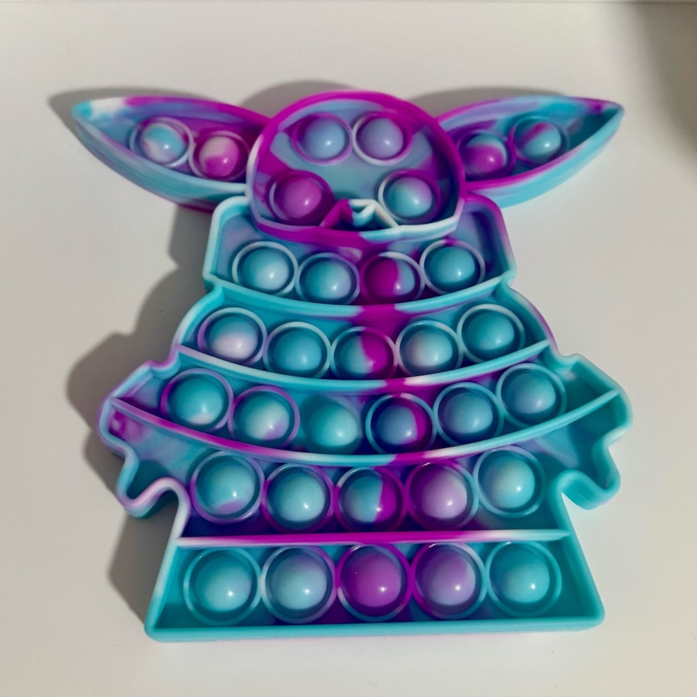 Star Wars Baby Yoda Pop Fidget Toy - Blues and Purple